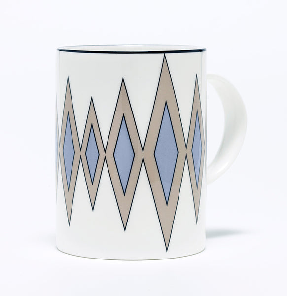 Diamond Truffle/Cornflower Blue Mug